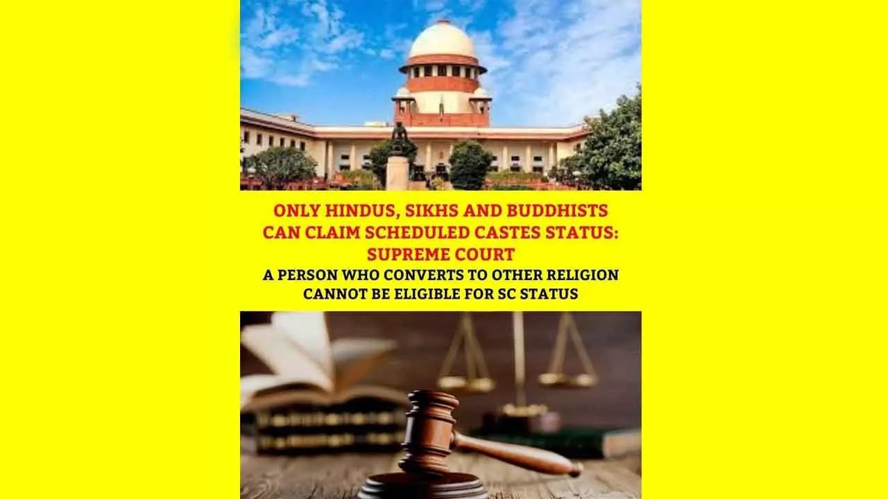 Supreme Court Rejects Review Plea, Reaffirms Converted Christians Cannot Claim Scheduled Caste Status
