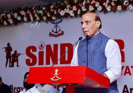 Op Sindoor sent a global message that India will go to any extent to ensure safety of its citizens: Raksha Mantri