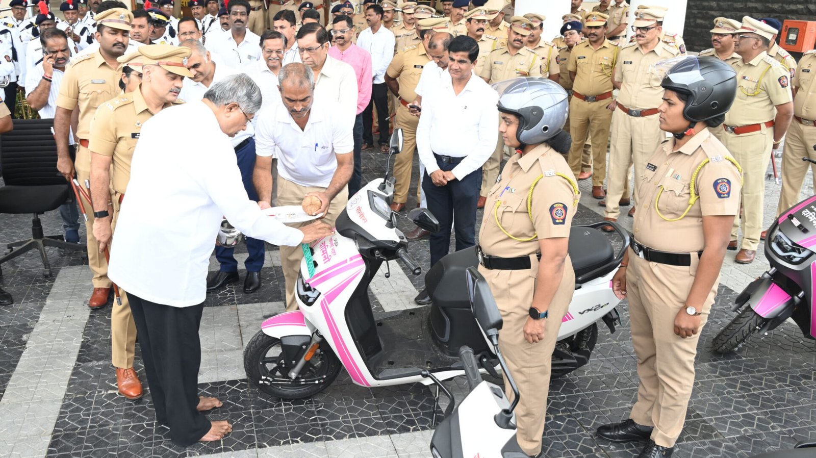 Guardian Minister Chandrakant Patil Inaugurates Hirkani Rooms and E-Bikes for Damini Squad
