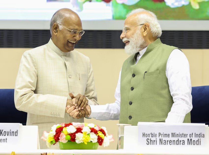 Prime Minister Shri Narendra Modi releases Autobiography of Former President Shri Ram Nath Kovind