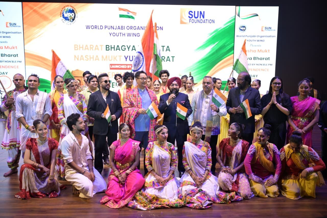Over 4,000 Young Indians Gather in Delhi for ‘Nasha Mukt Yuva Bharat’ Independence Day Event