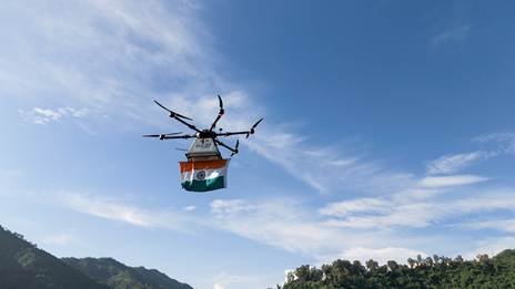 Jyotiraditya M. Scindia Inaugurates First-Ever Drone Delivery of Tiranga by India Post