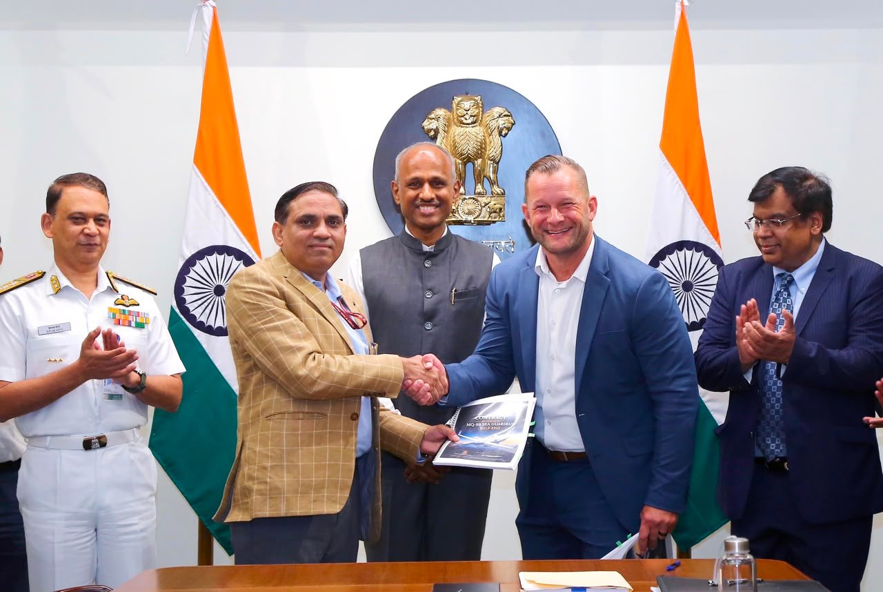 MoD Signs Contract for Two MQ-9B SeaGuardian Drones for Indian Navy