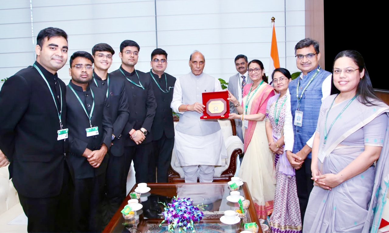 Indian Defence Estates Service officer trainees call on Raksha Mantri