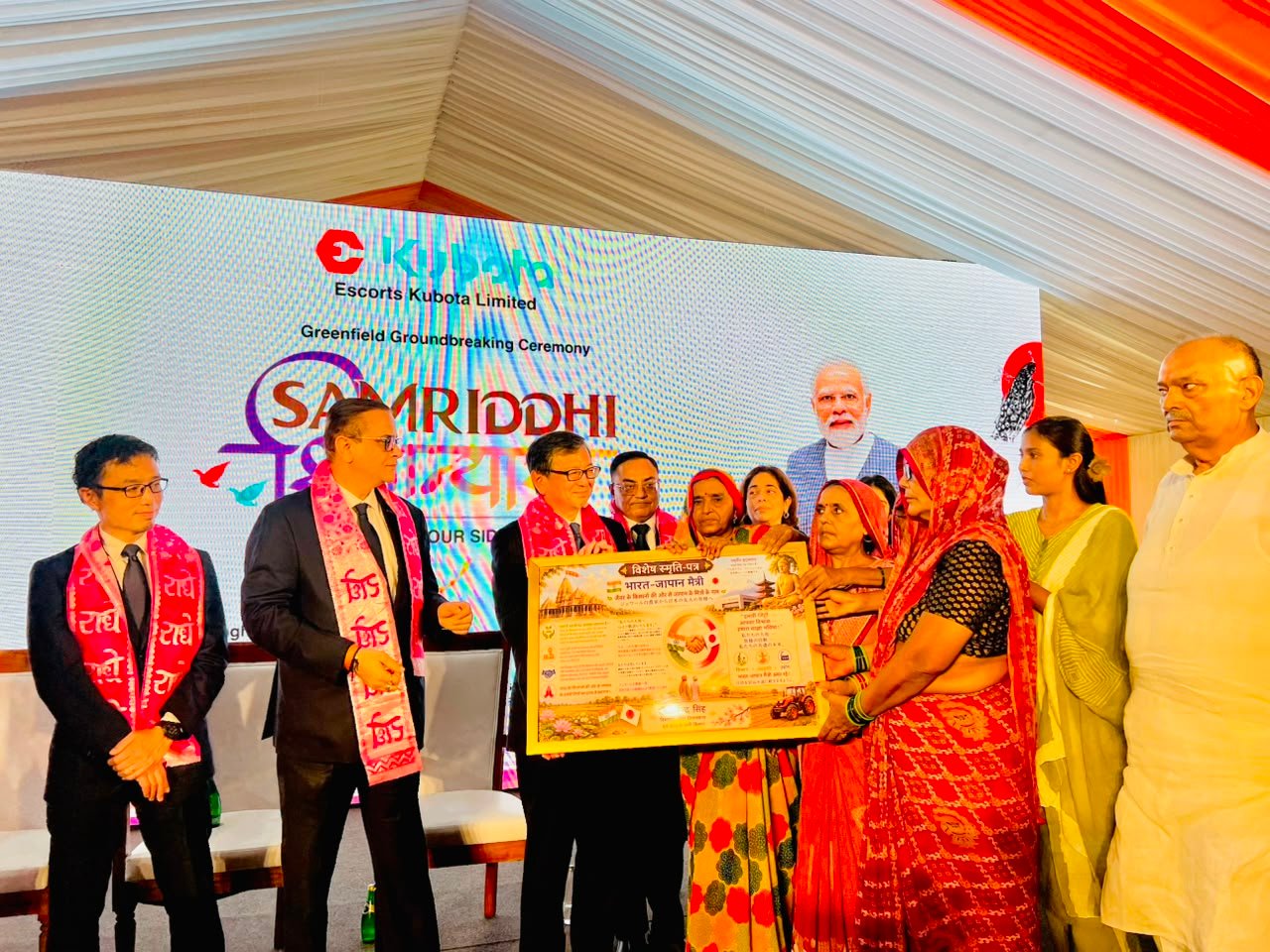 Japanese guests receive a grand welcome in Jewar, marking the beginning of a new chapter in India-Japan relations