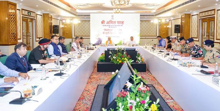 Union Home Minister Amit Shah undertakes a review of the security of Siliguri corridor