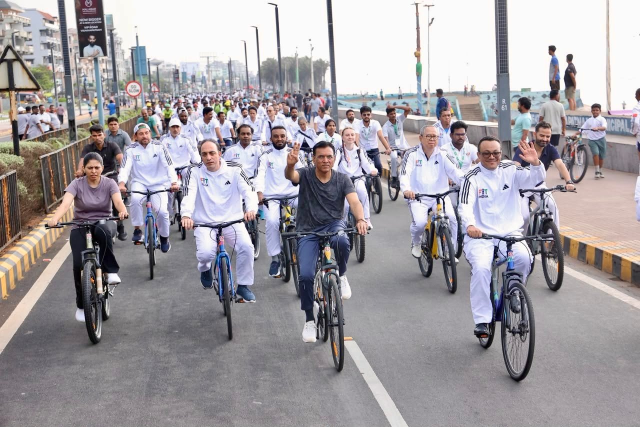Dr. Mansukh Mandaviya, Smt. Raksha Khadse Lead BRICS Friendship Cycling Event in Visakhapatnam