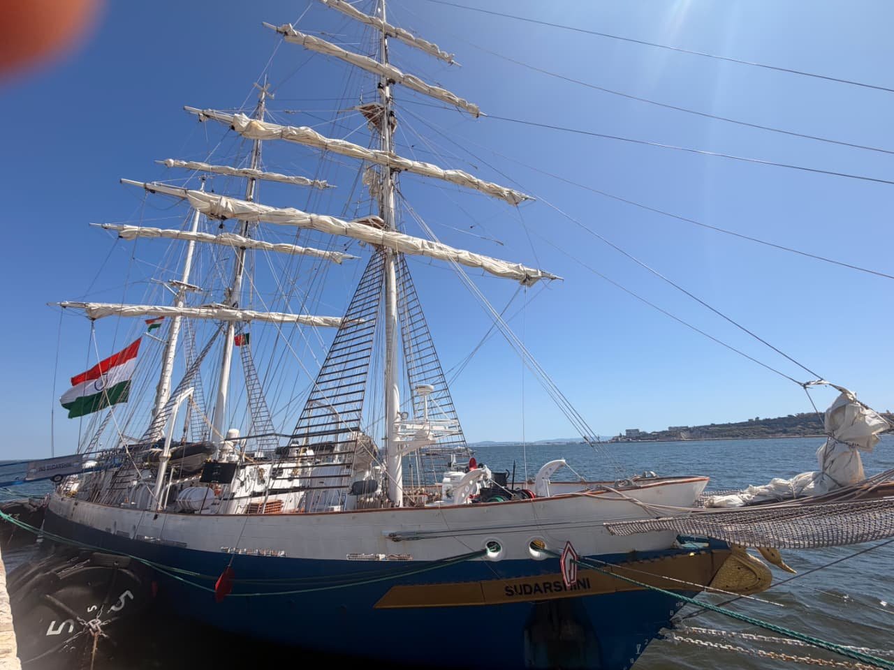 Lokayan 2026 – INS Sudarshini Arrives In Lisbon, Portugal