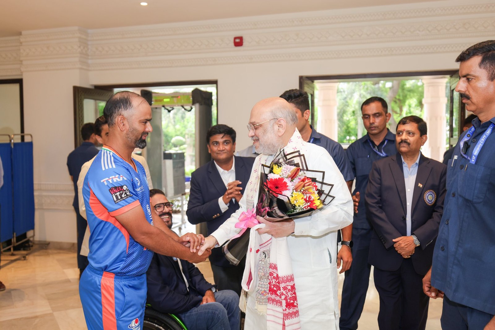 Amit Shah Meets Indian Mixed Disability Cricket Team After Historic England Series Win