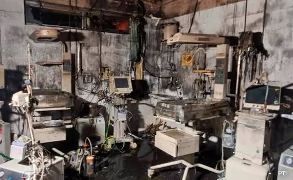 Three Newborns Die, Six Under Treatment After NICU Fire in Amravati Hospital