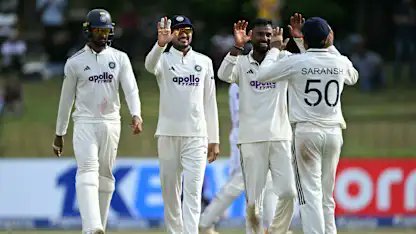 Sri Lanka Fight Back but India Remain in Command at Tea on Day 3