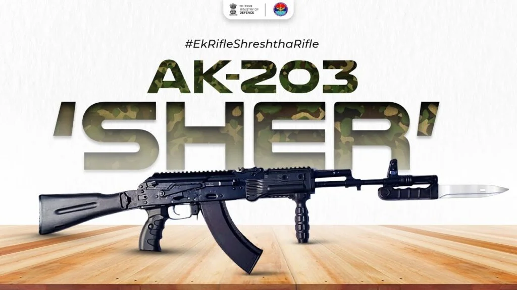 Indigenous AK-203 ‘Sher’ Assault Rifles Set for Early Delivery to Indian Army