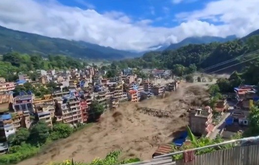 Flash Flood Hits Nepal’s Rasuwa, Four APF Personnel Missing
