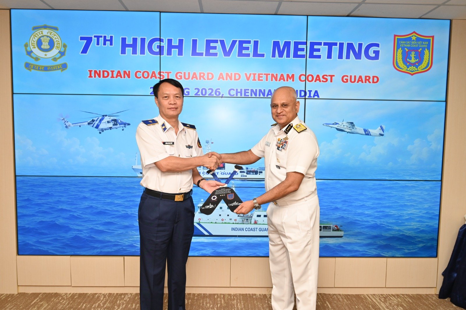 7th High-Level Meeting between Indian Coast Guard and Vietnam Coast Guard held in Chennai