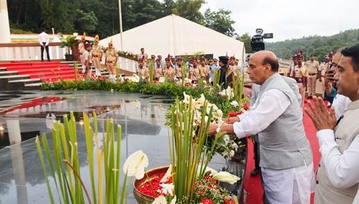 Tribute to Goa Liberation Satyagrahis: Raksha Mantri inaugurates re-developed Hutatma Smruti Smarak at Patradevi