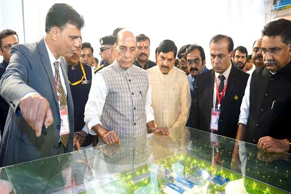 Rajnath Singh, MP CM Perform Bhoomi Pujan for T-Series Tank Overhaul Project in Jabalpur