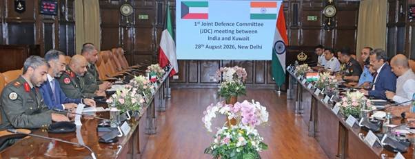 Inaugural India-Kuwait Joint Defence Committee Meeting Held in New Delhi