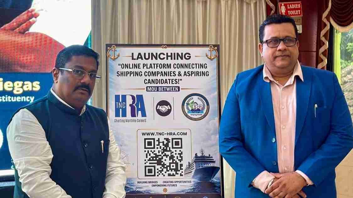Captain Venzy Viegas launches Seafarers job portal in Benaulim