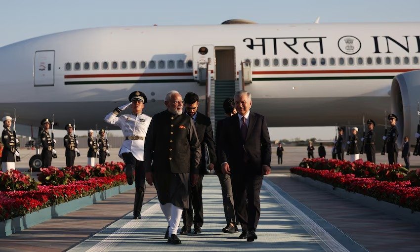 PM Modi Begins Two-Day Uzbekistan Visit to Deepen Strategic Partnership