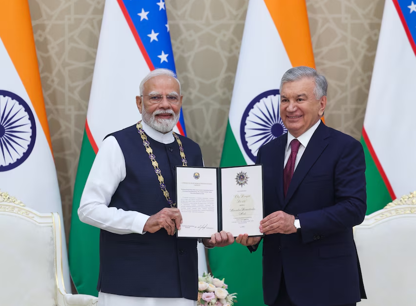 PM Modi Conferred Uzbekistan’s Highest Honour for Strengthening Bilateral Ties