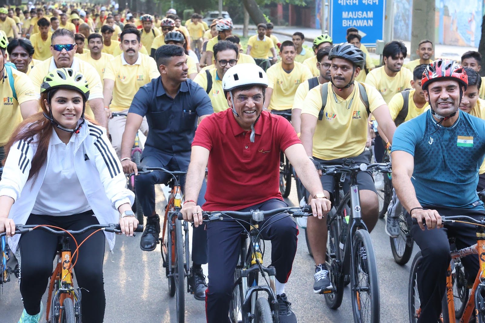 Dr. Mansukh Mandaviya leads 88th Edition of Fit India Sundays on Cycle at BRICS Run & Ride 2026 in New Delhi