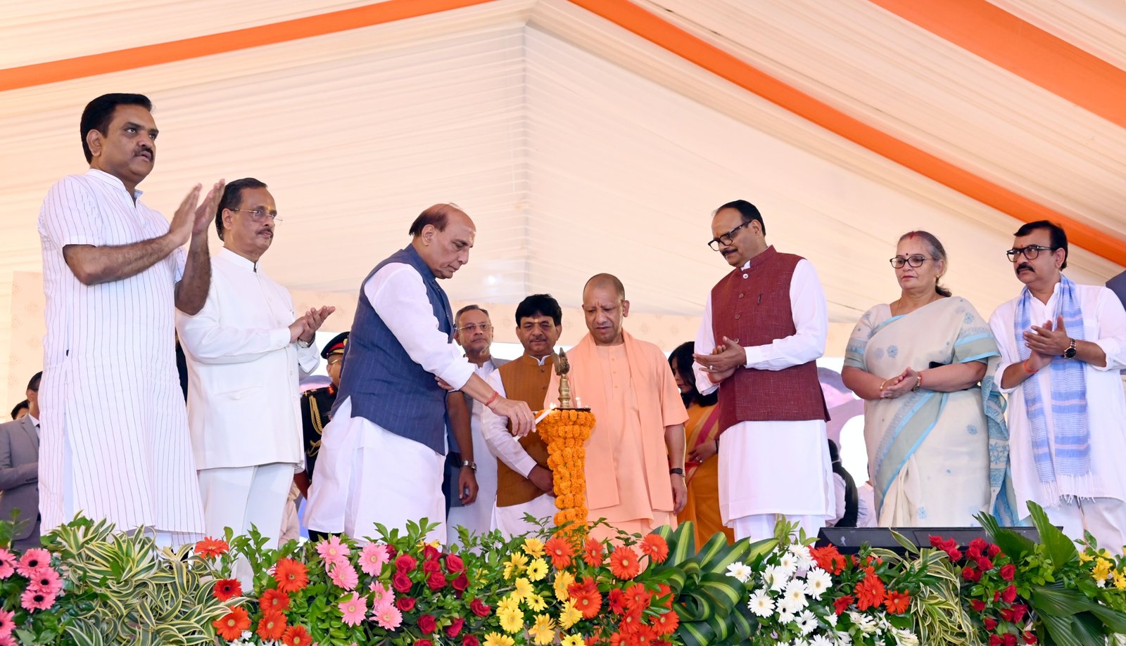 CM Yogi’s contribution has been greatest in development of Lucknow: Rajnath Singh