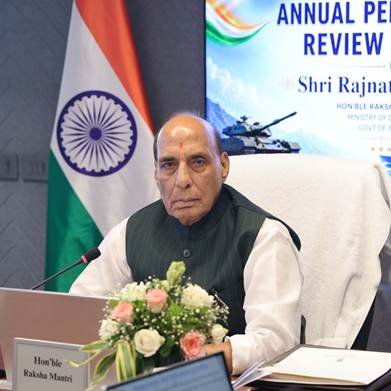 Raksha Mantri conducts annual performance review of 16 DPSUs; Lauds their noteworthy contribution in record defence production