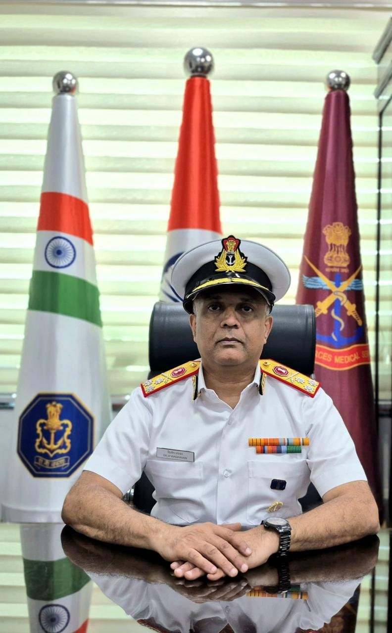 Surgeon Vice Admiral Dilip Raghavan Assumes Appointment Of Director General Hospital Services (Armed Forces)