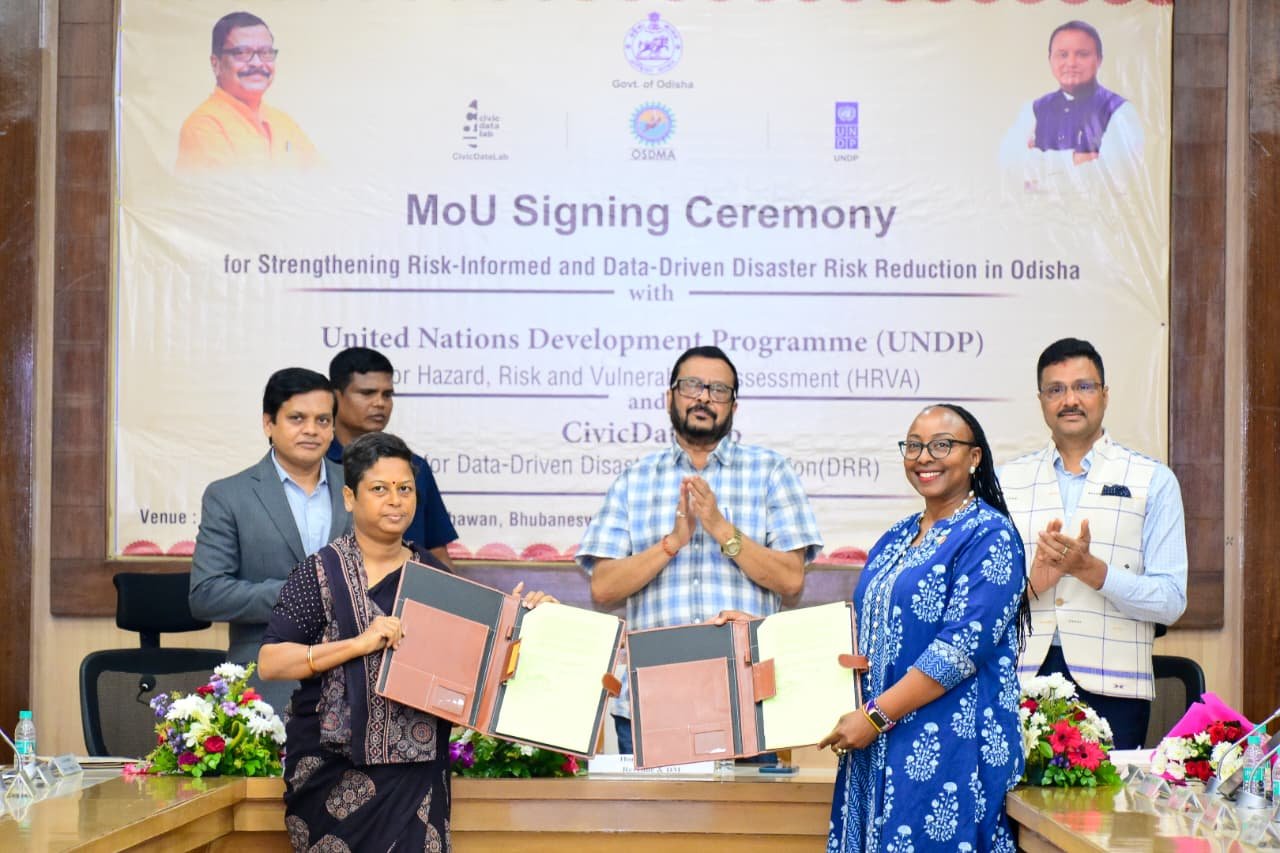 OSDMA Signs MoUs with UNDP and CivicDataLab to Strengthen Data-Driven Disaster Management in Odisha
