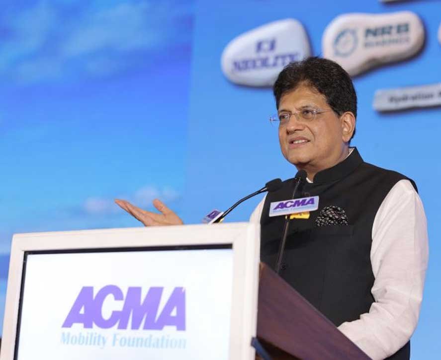 Commerce & Industry Minister Piyush Goyal Calls Upon Auto Component Industry To Go Global