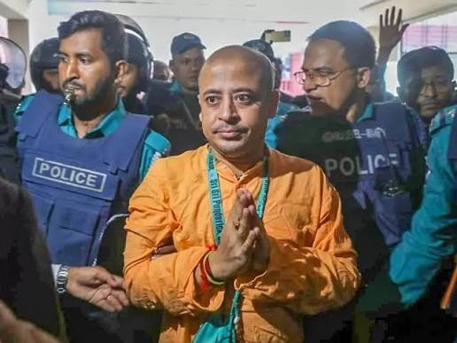 Bangladeshi Hindu Leader Chinmoy Krishna Das Remains in Jail Despite Bail in Two Cases