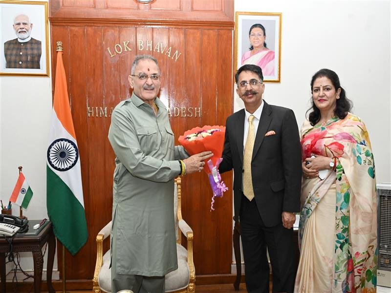 Justice Chirag Bhanu Singh calls on Governor