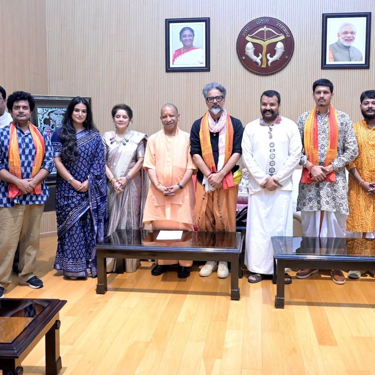 CM Yogi meets team of film 'Hanuman Ansh'