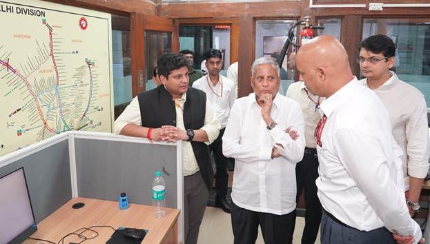 MoS for Railways V. Somanna Reviews Safety, Operations, Punctuality and Public Grievances at Delhi Division Control Office
