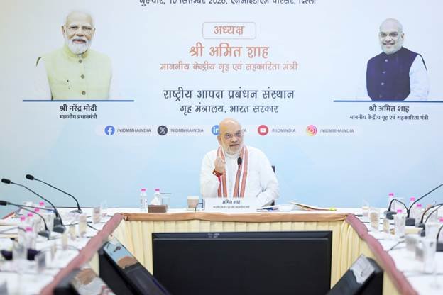 Amit Shah chairs the third meeting of the Governing Body of the NIDM in New Delhi