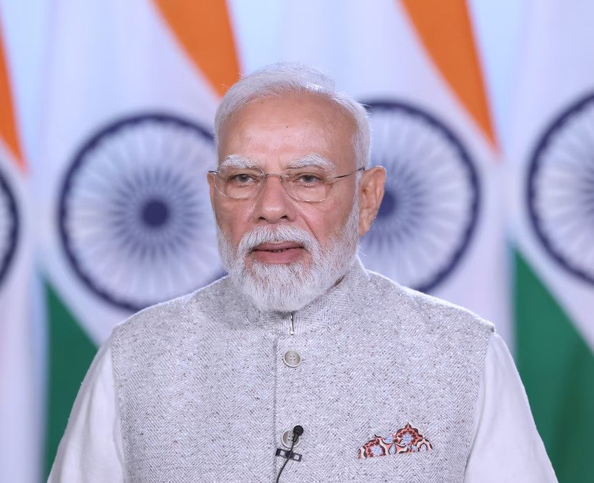 PM Modi addresses the International Space Summit in Paris, France