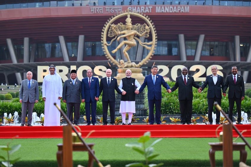 PM Modi Welcomes BRICS Leaders at Bharat Mandapam Ahead of 18th Summit