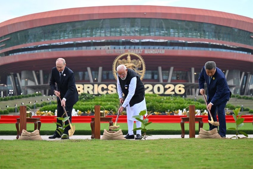 PM Modi, BRICS Leaders Join Tree Plantation Initiative in New Delhi