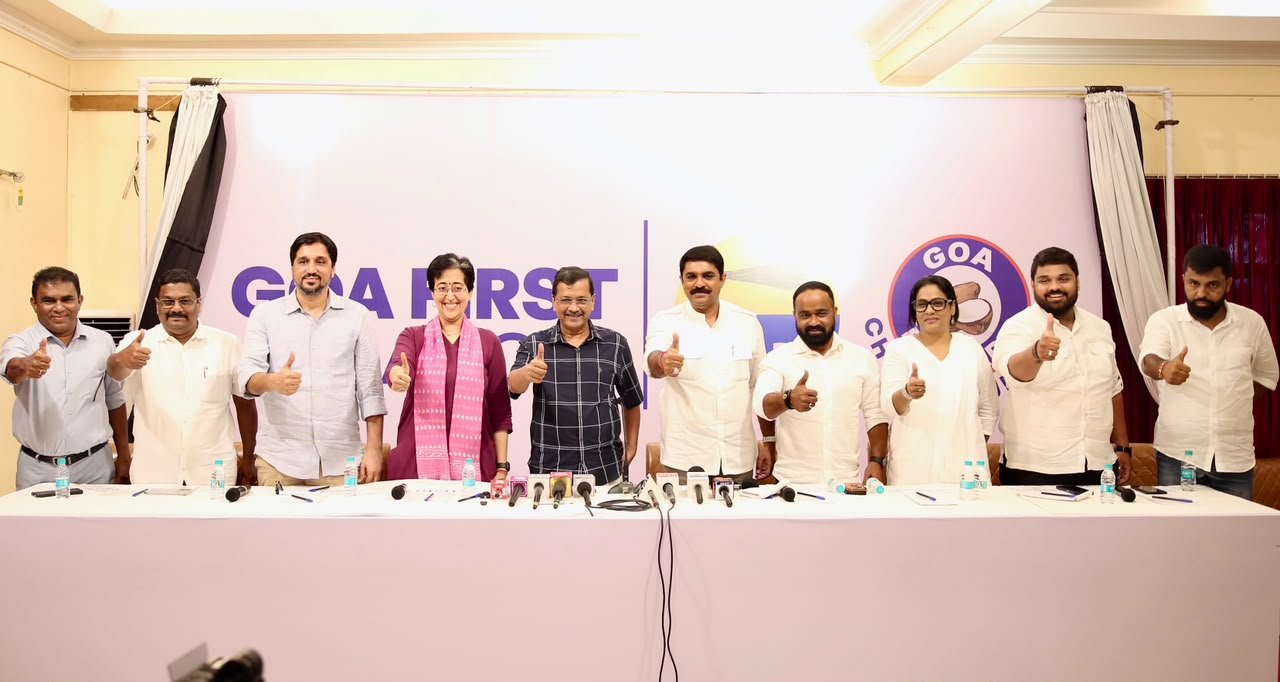 AAP & GFP today launched Goa First, their Non BJP, Non Congress alliance in Panaji