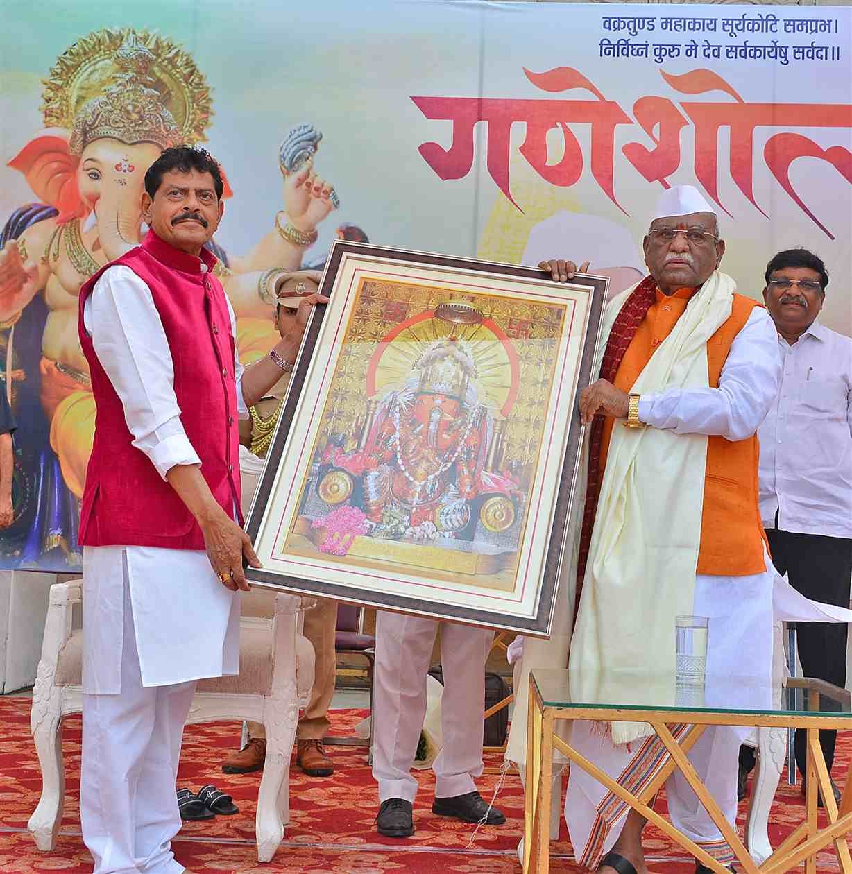 Rajasthan Governor Haribhau Bagde Attends Ganeshotsav Celebration, Prays for State’s Prosperity
