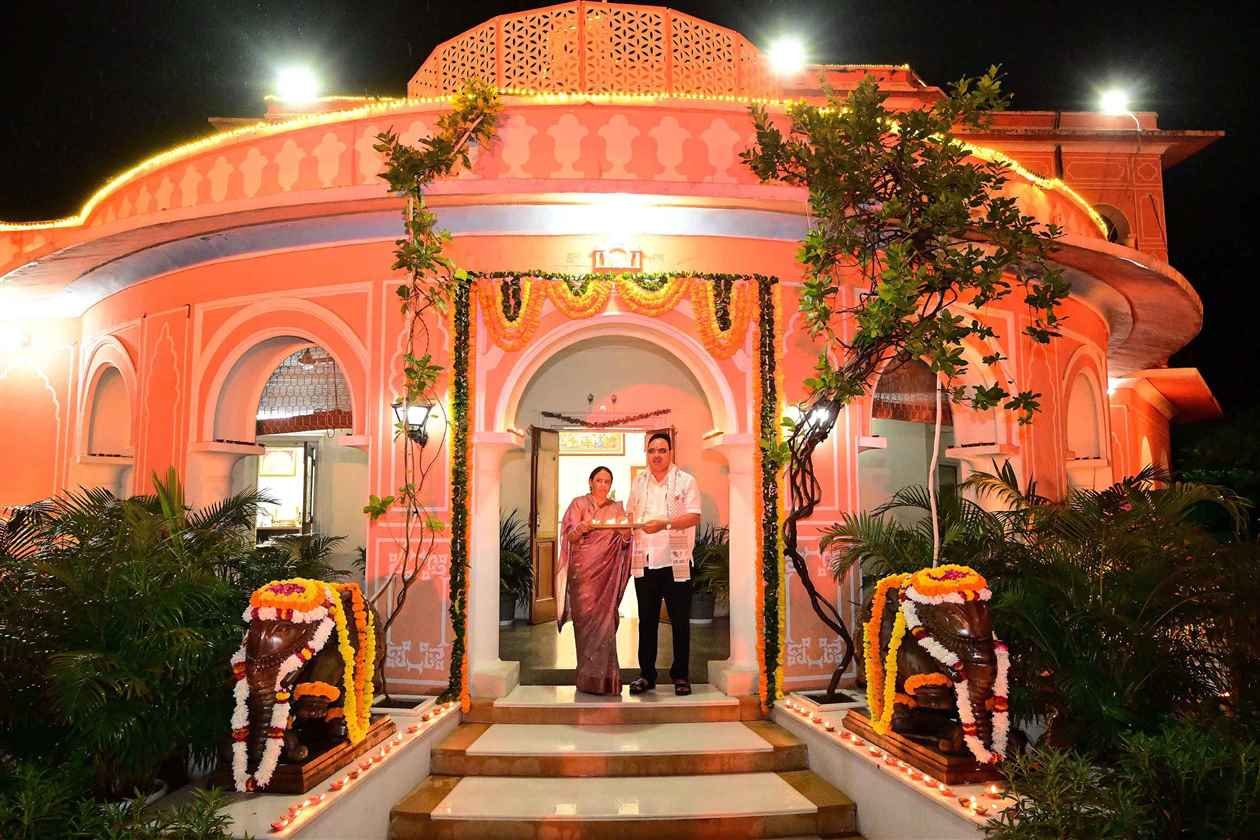 CMR illuminated with lamps of blessings