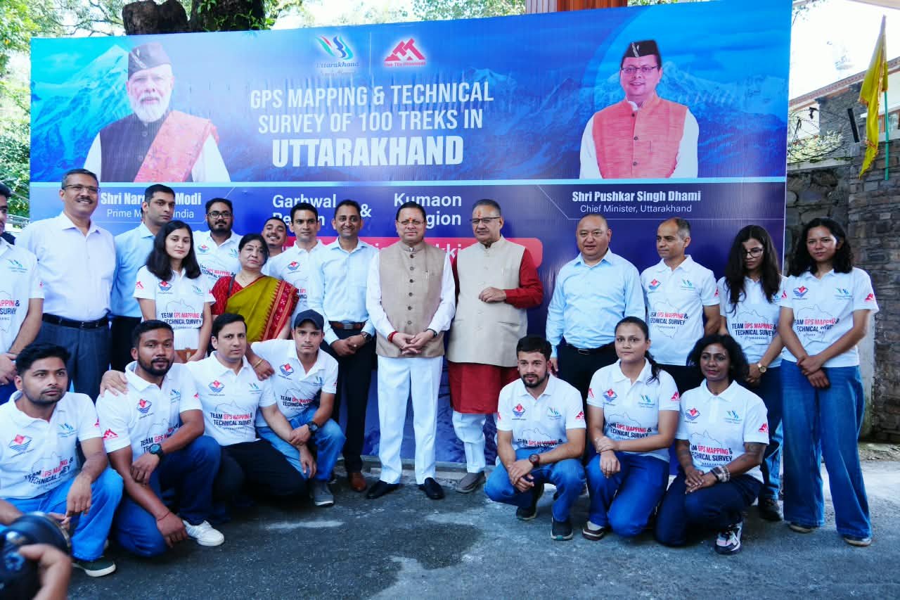 जीपीएस/जीआईएस मैपिंग प्राप्त करने के लिए उत्तराखंड में 100 प्रमुख ट्रैकिंग और लंबी पैदल यात्रा मार्ग