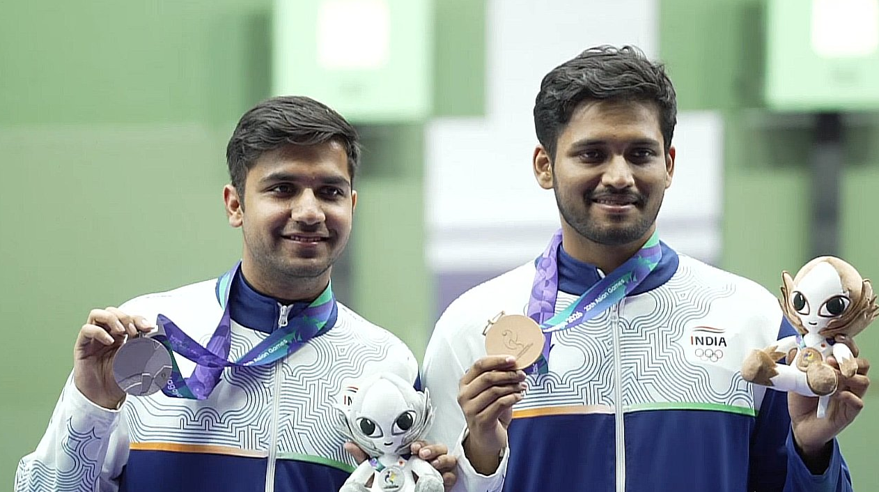 India Secures Double Podium in Men’s 10m Air Rifle at Aichi-Nagoya Asian Games