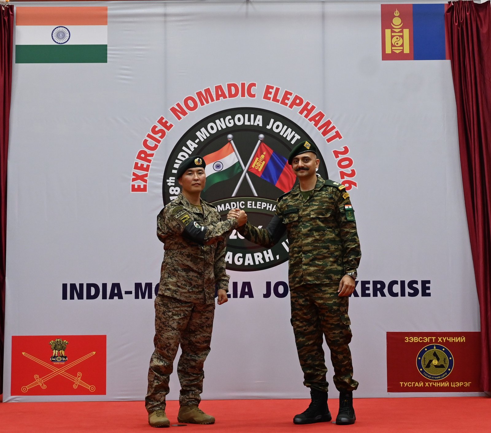 India- Mongolia Joint Military Exercise Nomadic Elephant Commences At Pithoragarh
