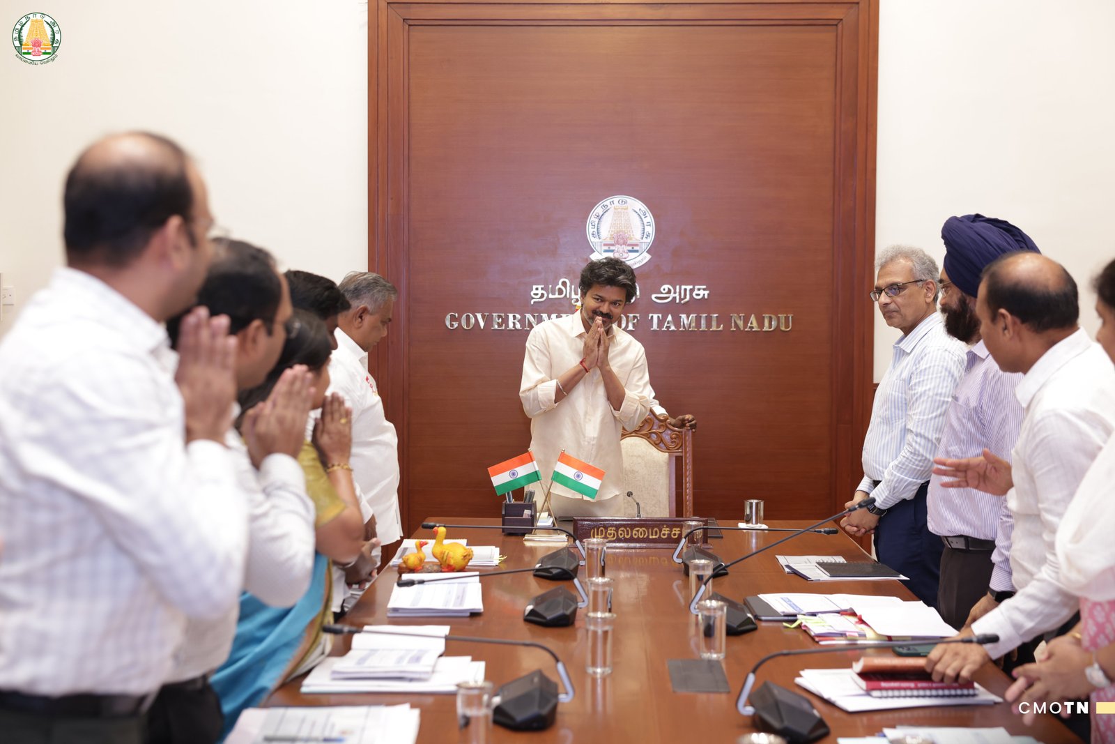 Tamil Nadu CM Vijay Reviews Preparations for Expanded Free Bus Scheme