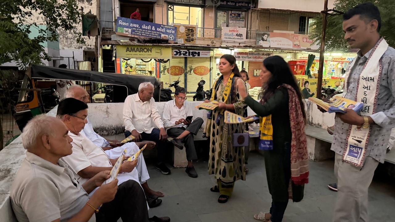 AAP’s Election Campaign Gains Momentum in Gandhinagar