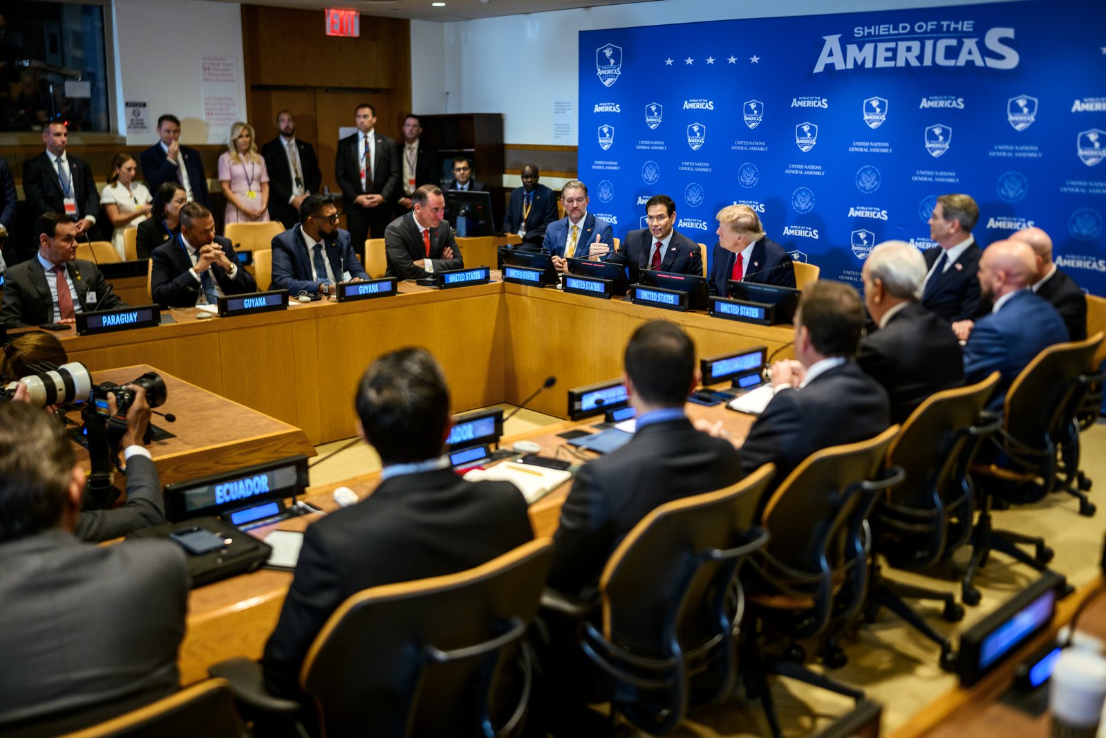 Trump Calls on Western Hemisphere Nations to Unite Against Drug Cartels