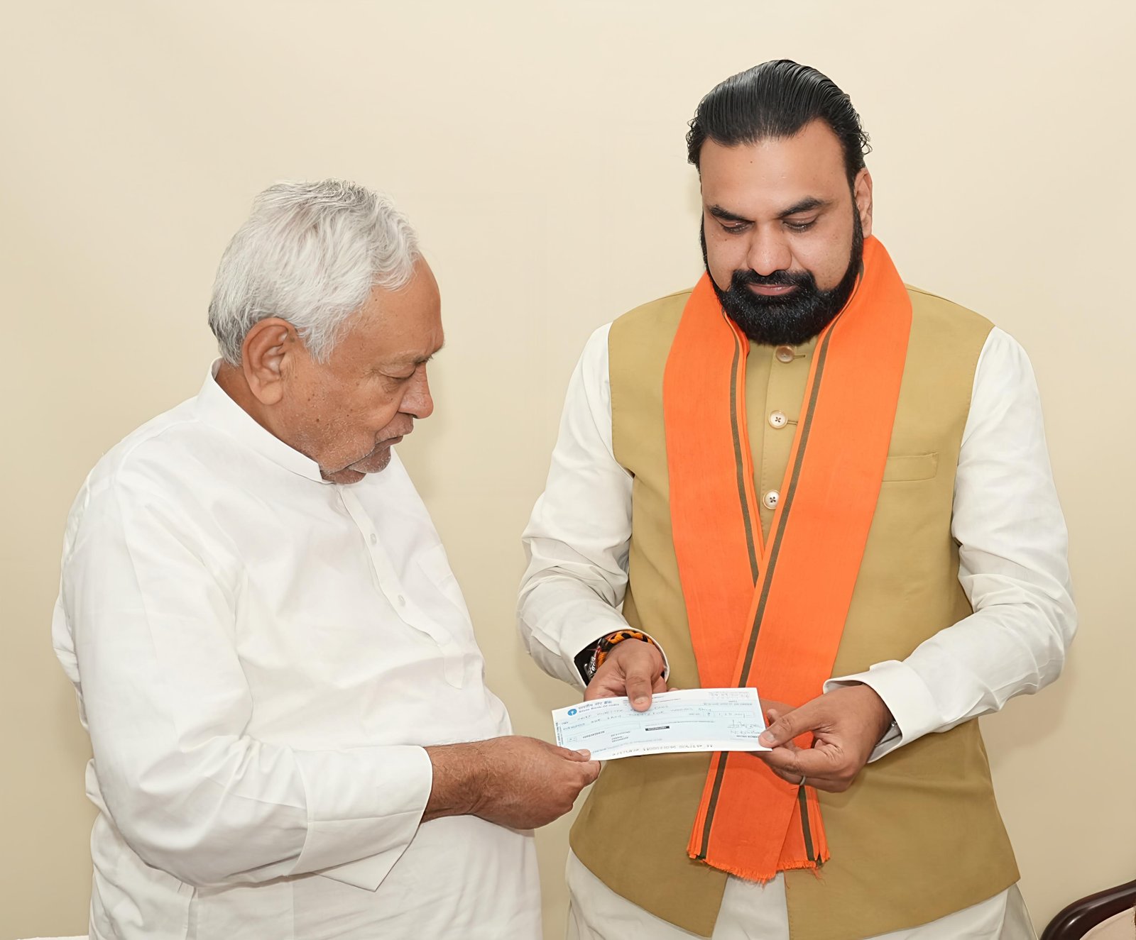 Former CM Nitish Kumar Donates One Month’s Salary to Chief Minister’s Relief Fund