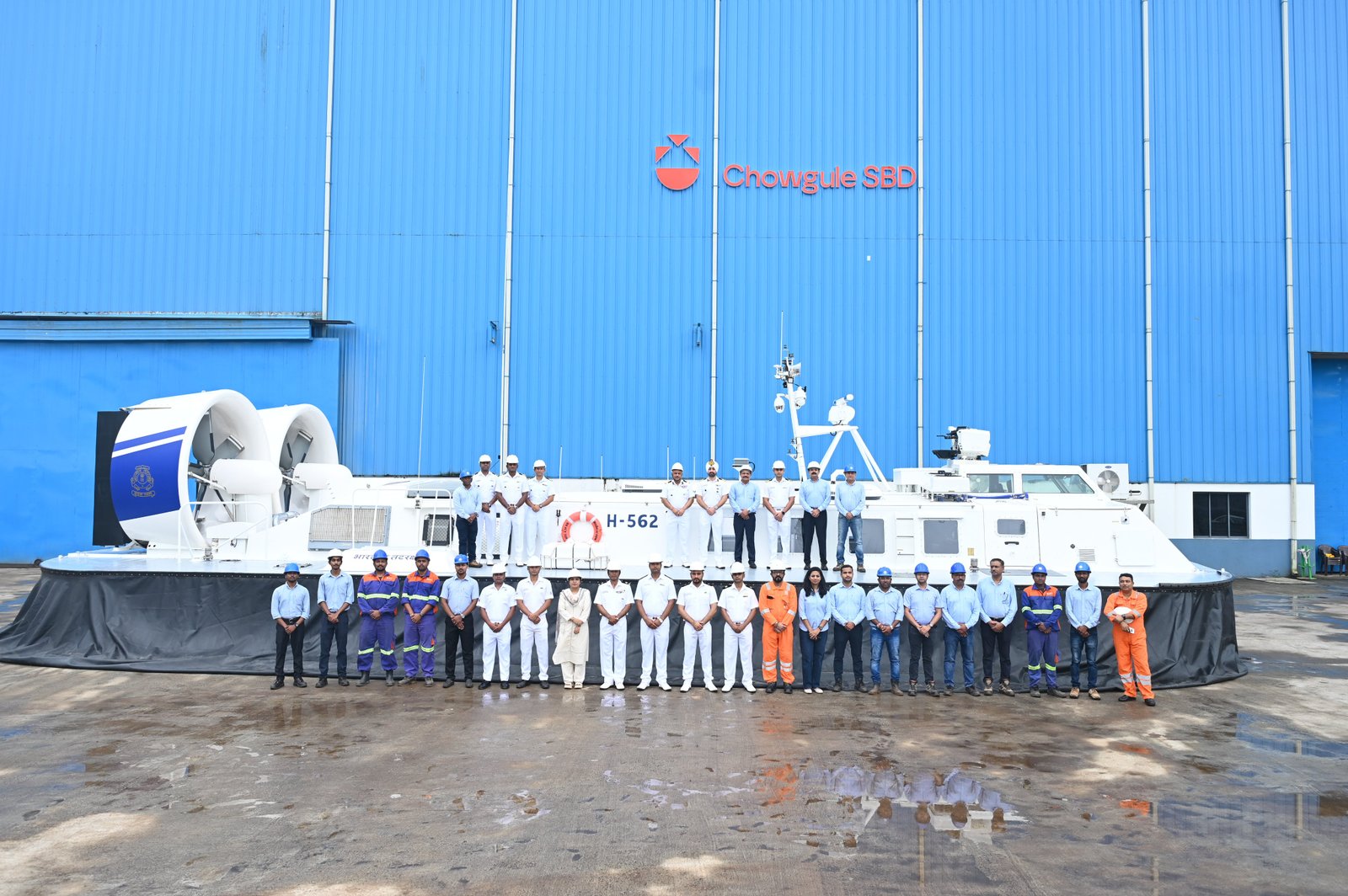 Second Indigenous Hovercraft ICG H-562 Handed Over to Indian Coast Guard