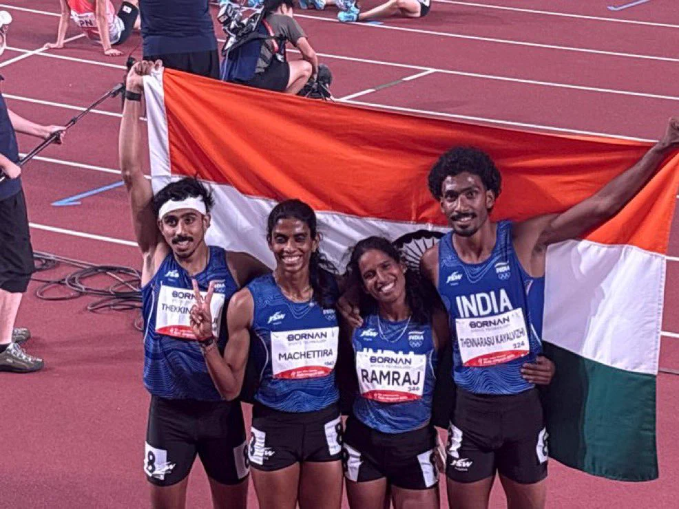 Manu Saji, Vithya Reflect on India’s Mixed 4x400m Relay Silver at Asian Games